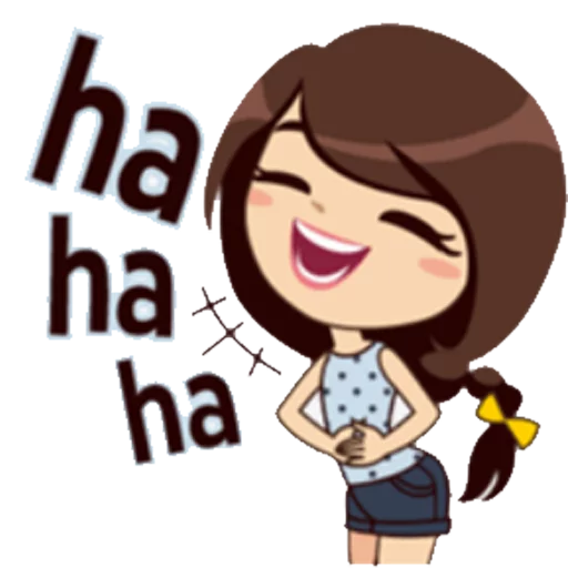 Cute Chibi Girl Daily Moods & Expressions Stickers Telegram Sticker #23 - Cute Chibi Girl Daily Moods & Expressions Stickers #23