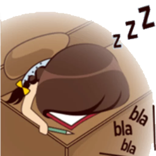 Cute Chibi Girl Daily Moods & Expressions Stickers Telegram Sticker #25 - Cute Chibi Girl Daily Moods & Expressions Stickers #25
