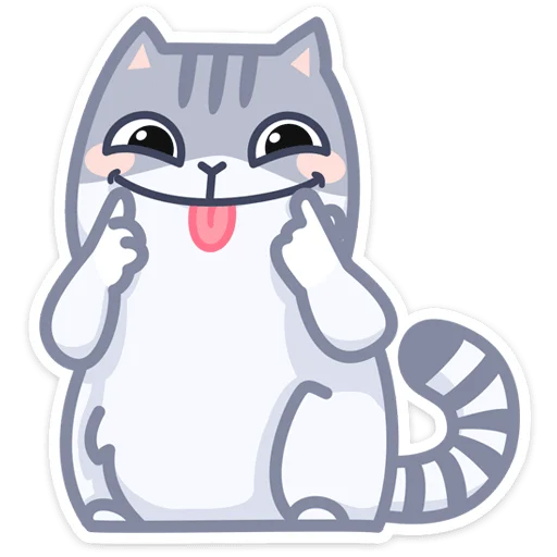 Gray Cat Peach