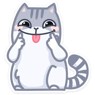 Gray Cat Peach
