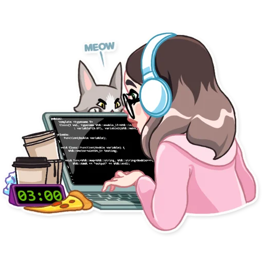 Hackerwoman Telegram Sticker #3 - Hackerwoman #3