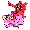 Heart And Brain Stickers
