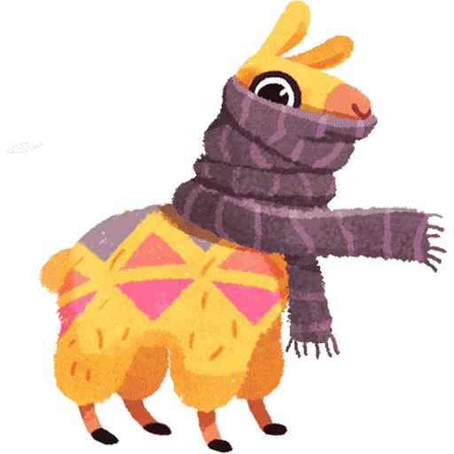 Hipster Llama Telegram Sticker #1 - Hipster Llama #1