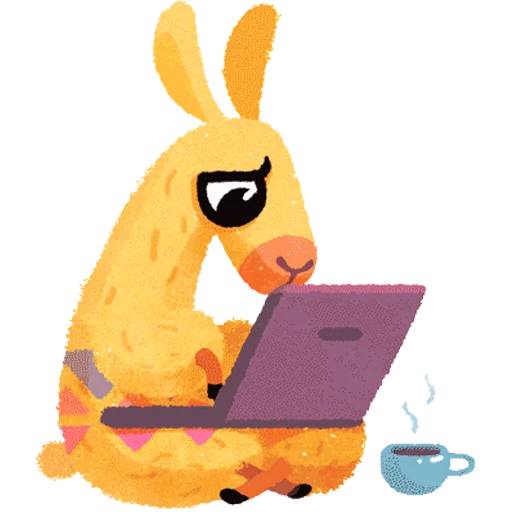 Hipster Llama Telegram Sticker #10 - Hipster Llama #10