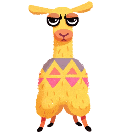 Hipster Llama Telegram Sticker #12 - Hipster Llama #12