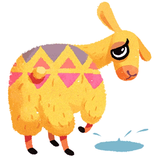 Hipster Llama Telegram Sticker #14 - Hipster Llama #14