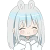 Hoodiegirl Emoji Telegram Sticker #22 - Hoodiegirl Emoji #22