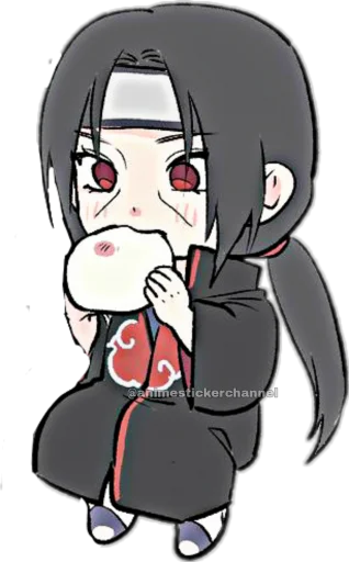 Santa Itachi Uchiha Telegram Sticker #4 - Santa Itachi Uchiha #4