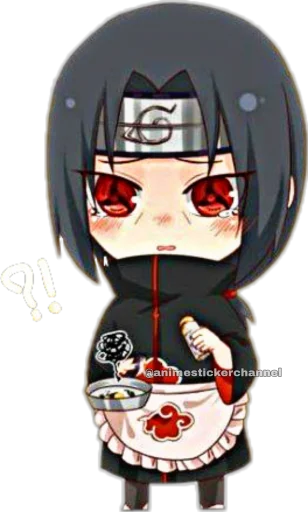Santa Itachi Uchiha Telegram Sticker #6 - Santa Itachi Uchiha #6