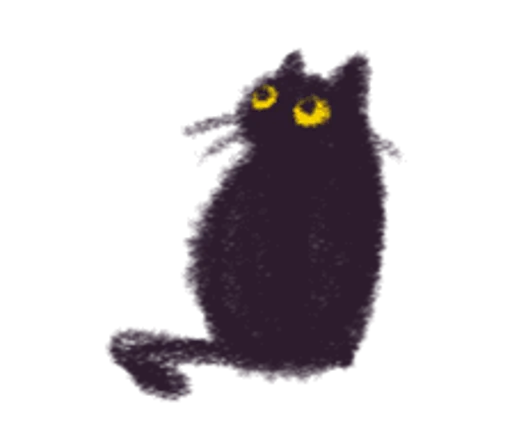 Black Cat Momo By Jenifa Telegram Sticker #3 - Black Cat Momo By Jenifa #3
