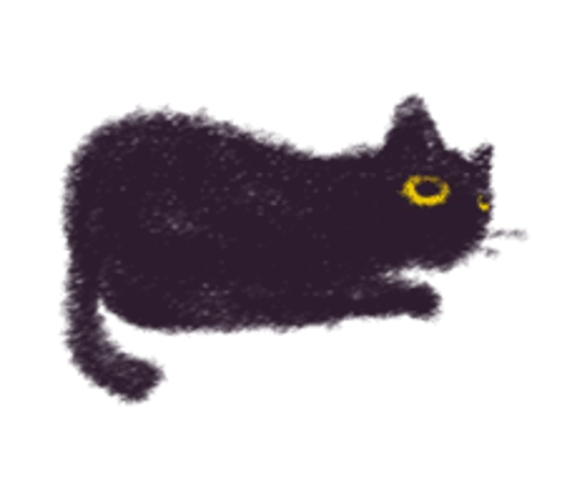 Black Cat Momo By Jenifa Telegram Sticker #7 - Black Cat Momo By Jenifa #7