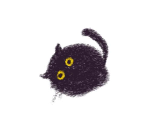 Black Cat Momo By Jenifa Telegram Sticker #17 - Black Cat Momo By Jenifa #17