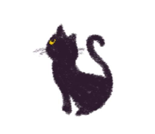 Black Cat Momo By Jenifa Telegram Sticker #18 - Black Cat Momo By Jenifa #18