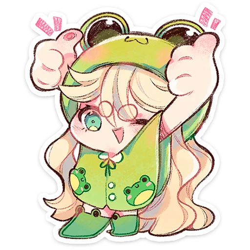 Frog Girl Kaeru
