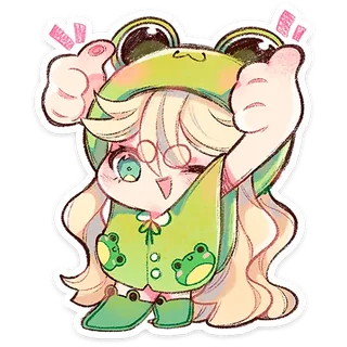 Frog Girl Kaeru