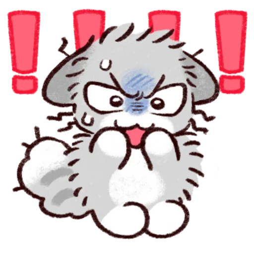 Noseballs and Chirits Daily Reactions Telegram Sticker #17 - Noseballs and Chirits Daily Reactions #17