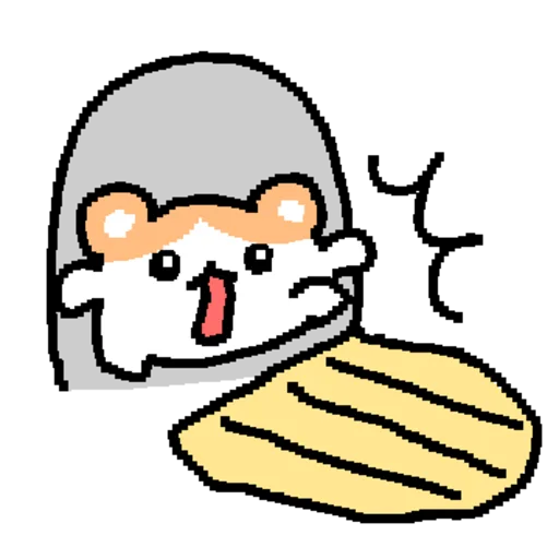 Hamgle Daily Hamster Life Vol 2 Telegram Sticker #8 - Hamgle Daily Hamster Life Vol 2 #8