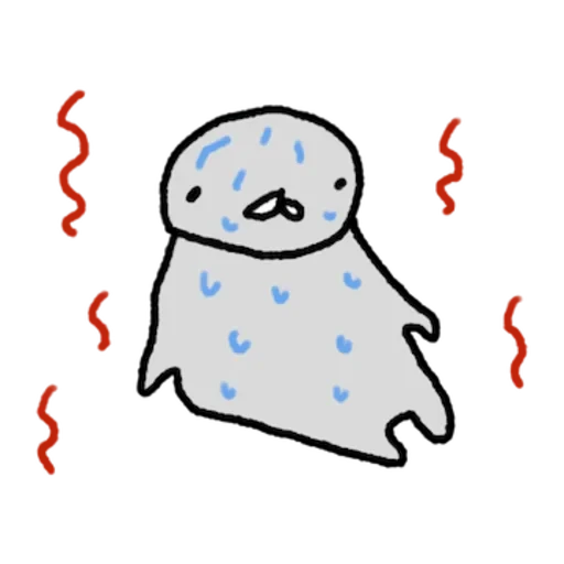 Heullaengi Seal on a Cold Day Daily Reactions Telegram Sticker #16 - Heullaengi Seal on a Cold Day Daily Reactions #16