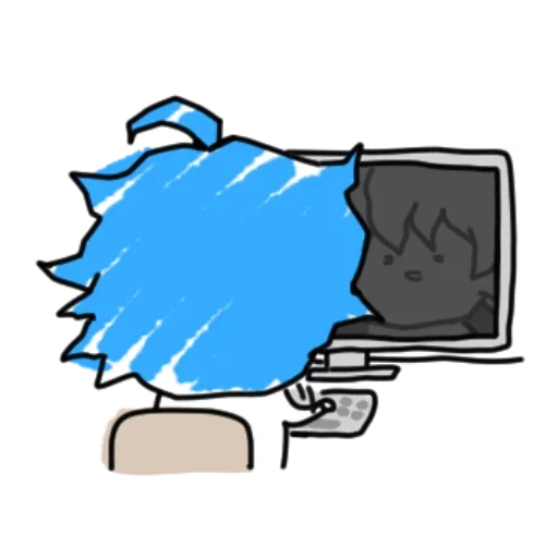 I Like Home the Insignificant Kim Blue Daily Reactions Telegram Sticker #19 - I Like Home the Insignificant Kim Blue Daily Reactions #19