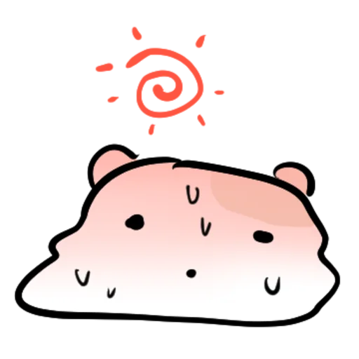 This Hamster Really Looks Rough Daily Reactions Telegram Sticker #25 - This Hamster Really Looks Rough Daily Reactions #25