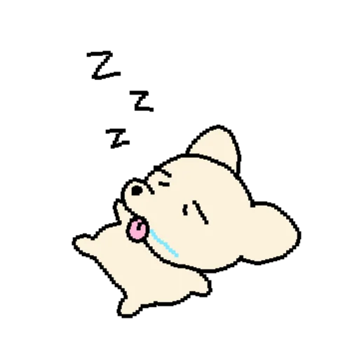 Squat Dog Cute Reactions Telegram Sticker #14 - Squat Dog Cute Reactions #14