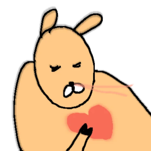 Funny Screaming Water Deer Telegram Sticker #9 - Funny Screaming Water Deer #9