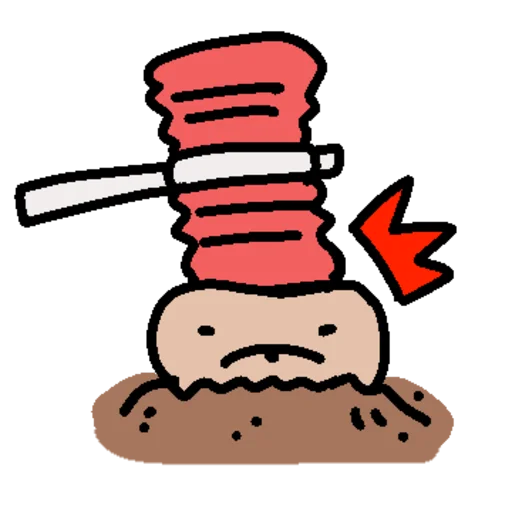 Little Round Duduji Mole Telegram Sticker #18 - Little Round Duduji Mole #18