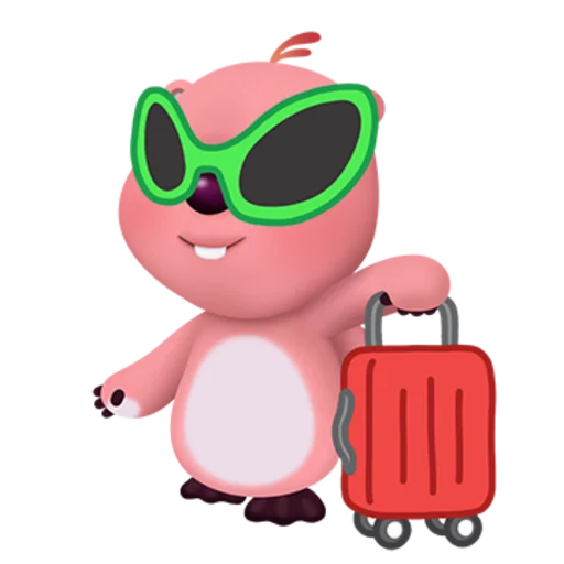 Zanmang Loopy Day Off Telegram Sticker #1 - Zanmang Loopy Day Off #1