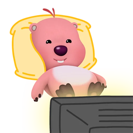 Zanmang Loopy Day Off Telegram Sticker #3 - Zanmang Loopy Day Off #3
