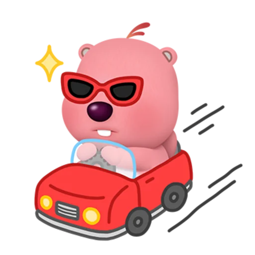Zanmang Loopy Day Off Telegram Sticker #7 - Zanmang Loopy Day Off #7