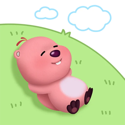 Zanmang Loopy Day Off Telegram Sticker #14 - Zanmang Loopy Day Off #14