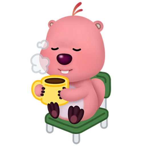 Zanmang Loopy Day Off Telegram Sticker #18 - Zanmang Loopy Day Off #18