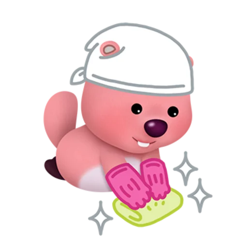 Zanmang Loopy Day Off Telegram Sticker #19 - Zanmang Loopy Day Off #19