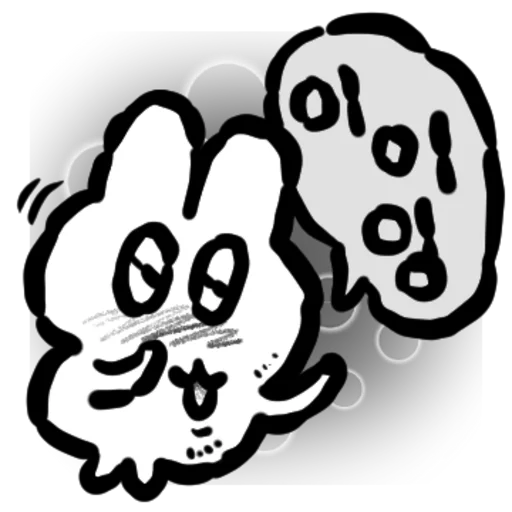 Rough World Pseudorabbit Daily Reactions Telegram Sticker #6 - Rough World Pseudorabbit Daily Reactions #6