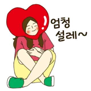 Sweet and Fierce Blushing Couple Girlfriend Ver Daily Reactions