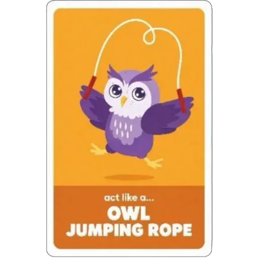 Action Charades Card