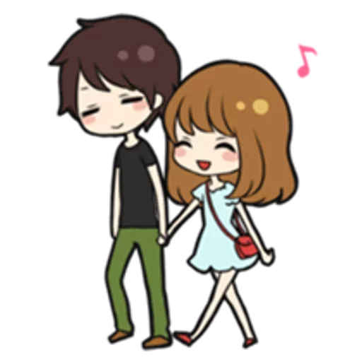 Sweet Couple Romance Life Stickers Telegram Sticker #6 - Sweet Couple Romance Life Stickers #6