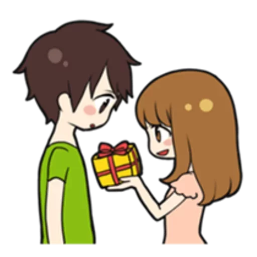 Sweet Couple Romance Life Stickers Telegram Sticker #25 - Sweet Couple Romance Life Stickers #25