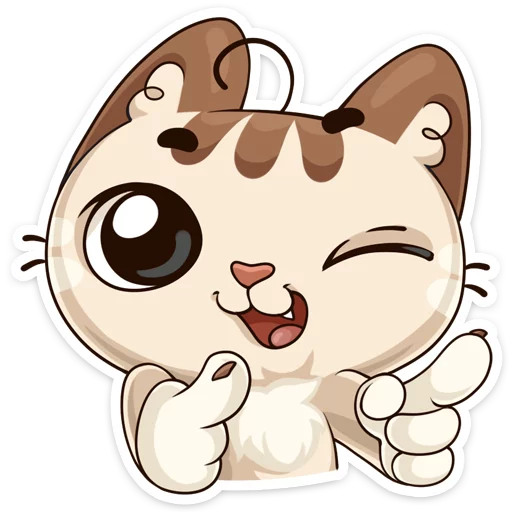 Sweet Little Kitty Cat Pet Stickers Telegram Sticker #6 - Sweet Little Kitty Cat Pet Stickers #6