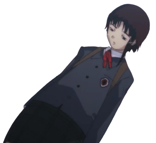 Serial Experiments Lain Cyberpunk Telegram Sticker #2 - Serial Experiments Lain Cyberpunk #2