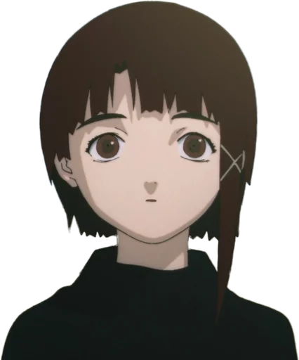 Serial Experiments Lain Cyberpunk Telegram Sticker #11 - Serial Experiments Lain Cyberpunk #11