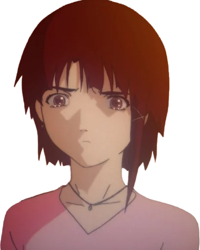 Serial Experiments Lain Cyberpunk Telegram Sticker #21 - Serial Experiments Lain Cyberpunk #21
