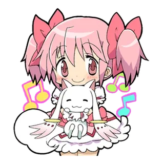 Madoka and Kyubey
