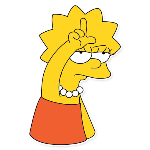 Lisa Simpson Telegram Sticker #5 - Lisa Simpson #5