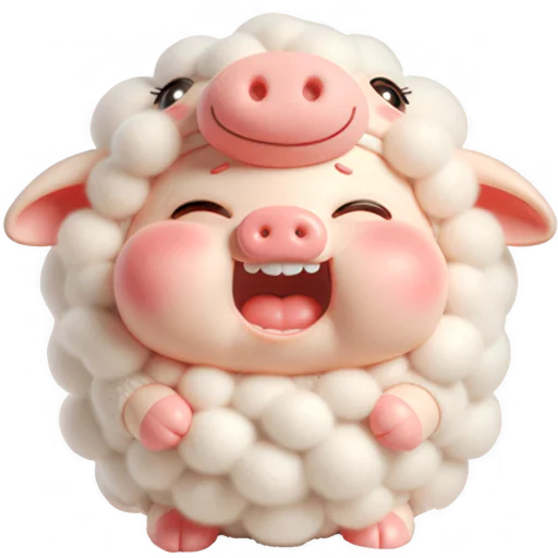 Cute Little Piggy Telegram Sticker #1 - Cute Little Piggy #1
