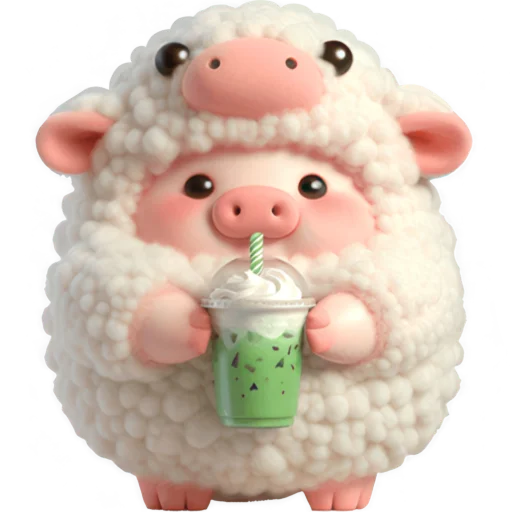 Cute Little Piggy Telegram Sticker #8 - Cute Little Piggy #8