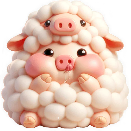 Cute Little Piggy Telegram Sticker #14 - Cute Little Piggy #14