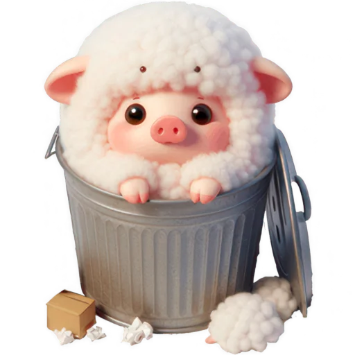 Cute Little Piggy Telegram Sticker #17 - Cute Little Piggy #17