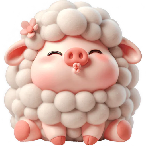 Cute Little Piggy Telegram Sticker #21 - Cute Little Piggy #21