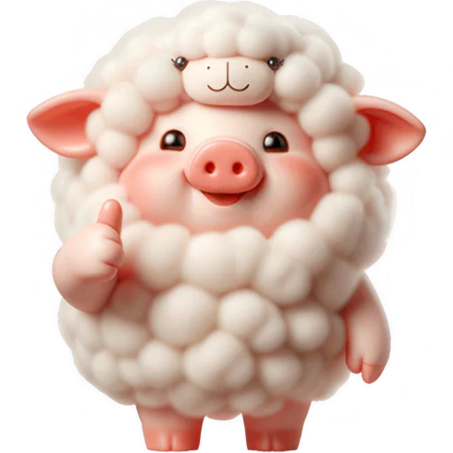 Cute Little Piggy Telegram Sticker #23 - Cute Little Piggy #23